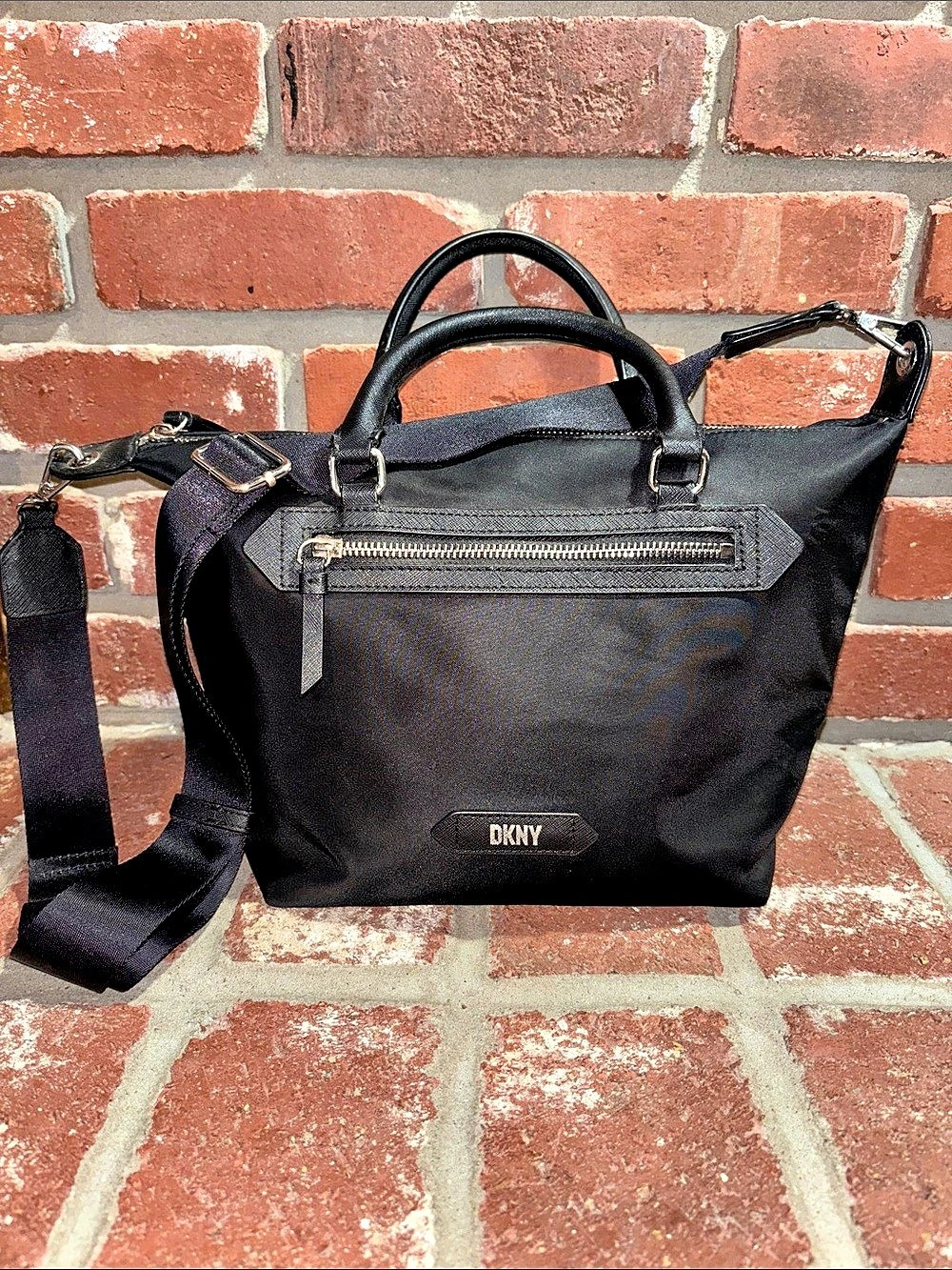 DKNY Black Crossbody Satchel Shoulder Bag Purse